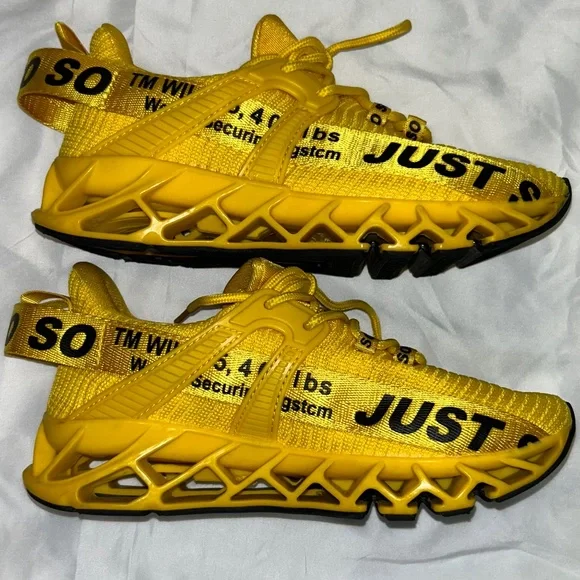 Just So So Women’s Athletic Sneakers Yellow/Black EU 36 Pittsburgh Sports Fans - Picture 4 of 10